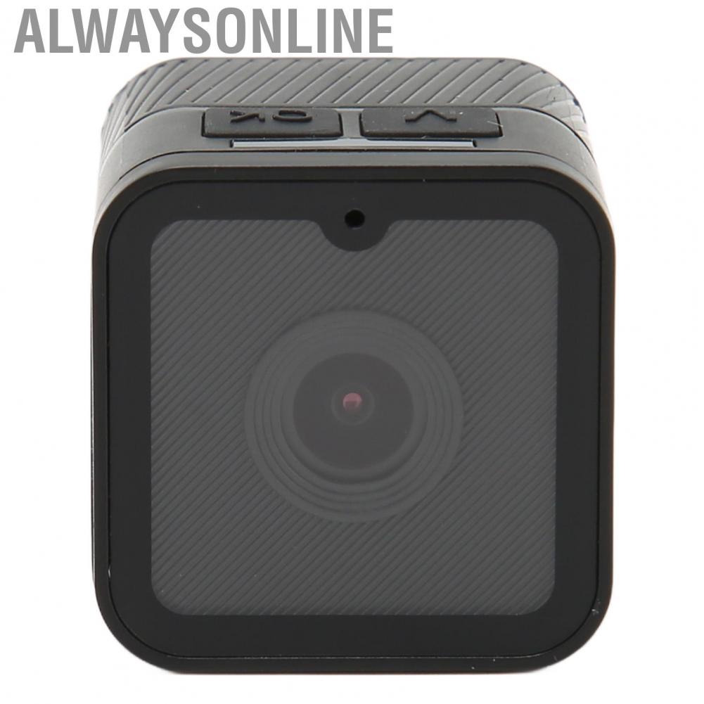 Alwaysonline Sports Mini  Practical ABS USB Charging Action Built in Microphone WiFi with Strap for Travel Photography