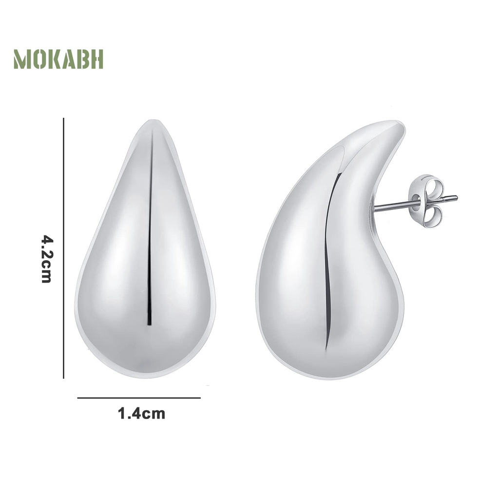 1 Đôi Bông Tai Hình Giọt Nước Bằng Hợp Kim Không Gây Dị Ứng Phong Cách Vintage Thời Trang Dành Cho Nữ