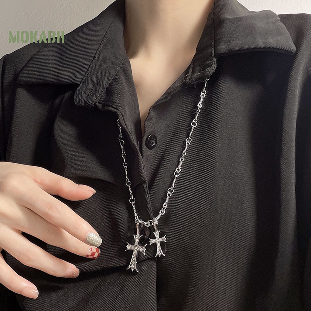 Vòng cổ Mặt Hình Xương Rồng Đính Đá Phong Cách Punk Hip Hop Thời Trang Cho Nam Và Nữ