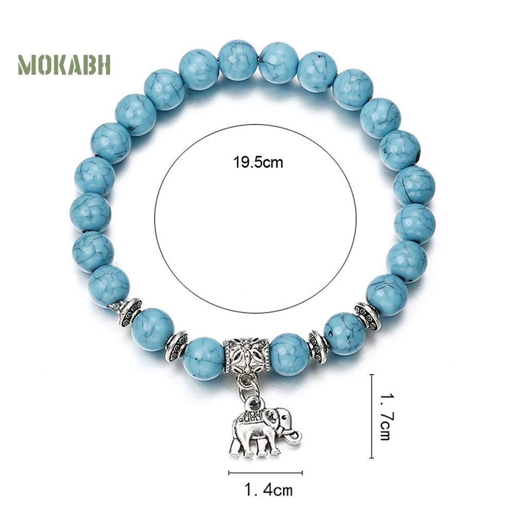 (Hot) Vòng Tay HìNh Voi ĐíNh Đá Xinh XắN