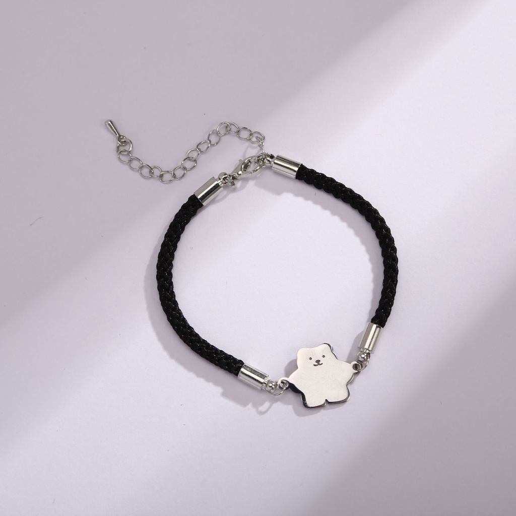 Vòng Đeo Tay Cặp Đôi Hình Gấu Thỏ Dễ Thương Phong Cách Hàn Quốc Giá Rẻ 02