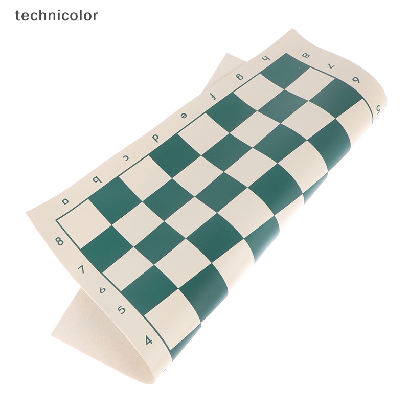 1 Bàn Cờ Vua Bằng Da PVC 34.5cm Có Thể Cuộn Lại