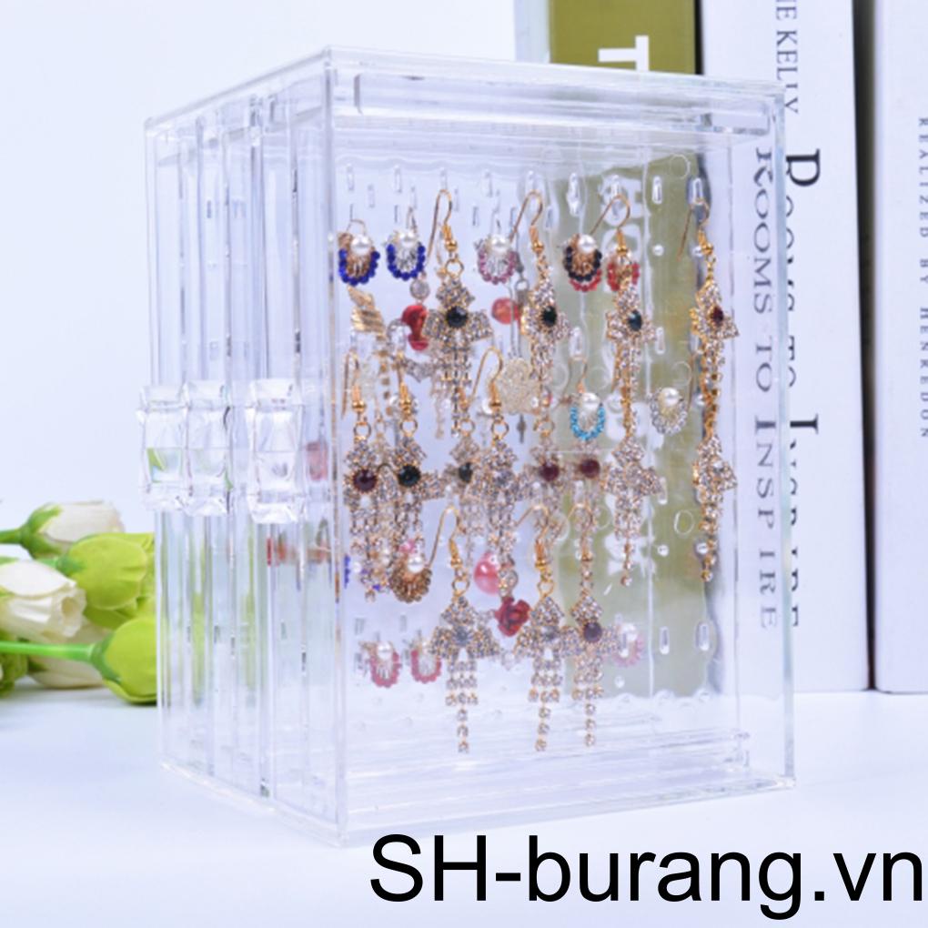 Giá Đỡ Trưng Bày Bông Tai / Trang Sức Chống Bụi Sức Chứa Lớn 3 Ngăn Kéo