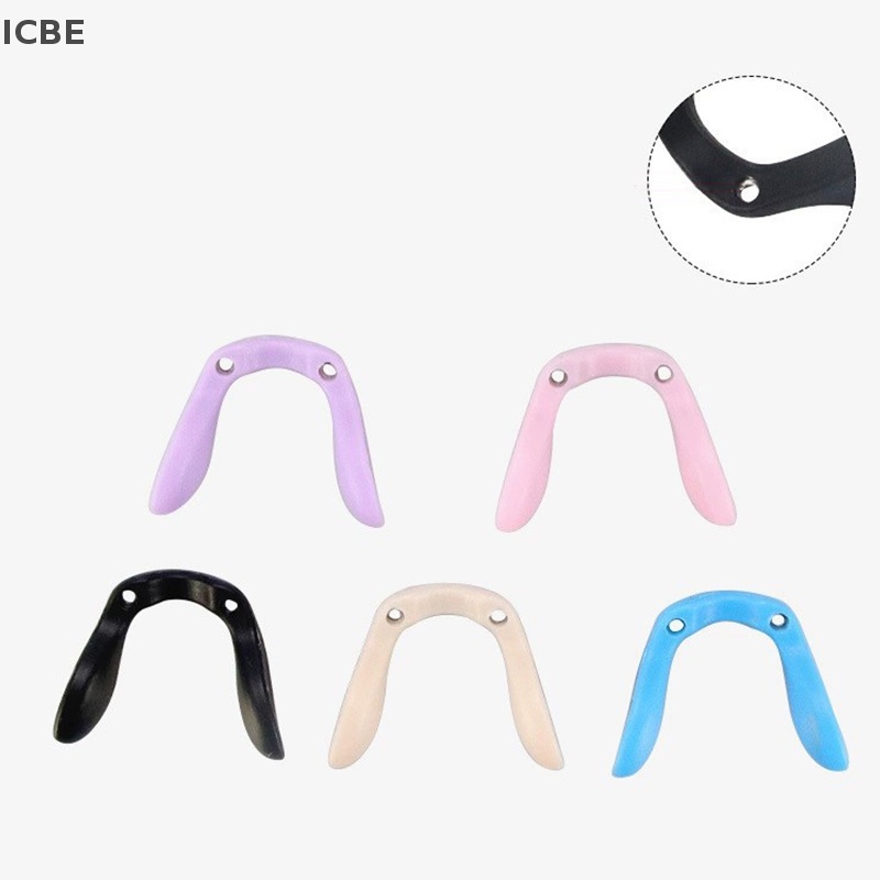 Set 2 Đệm Mũi Bằng Silicon Mềm Trong Mờ Chống Trượt Nhiều Kiểu Dáng Tùy Chọn Cho Trẻ Em Trên Mắt Kính