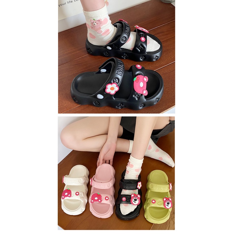 Dép Bánh Mì Bằng EVA Đế Dày Dễ Thương Dành Cho Bạn Nữ Mang Trong Nhà Và Ngoài Trời