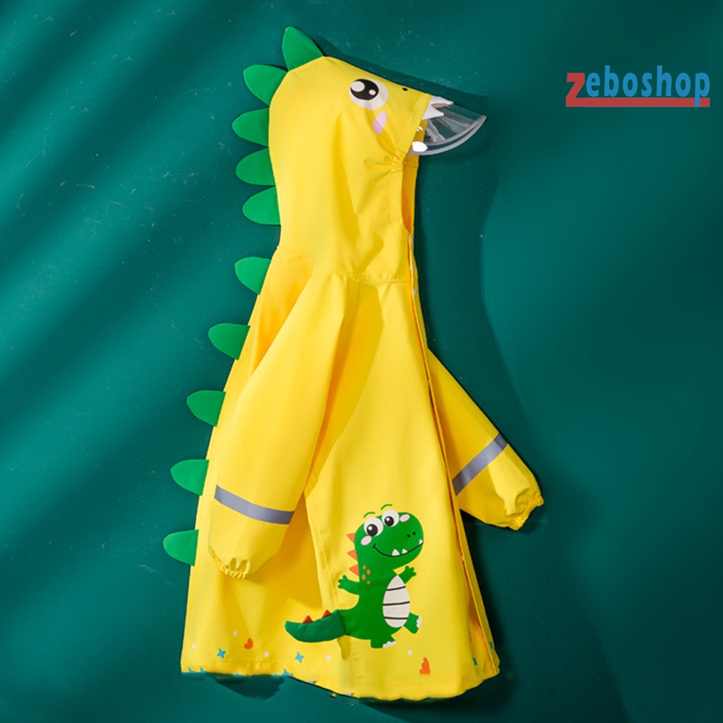 Áo Mưa Nhẹ In Họa Tiết Động Vật Hoạt Hình Chống Nước Có Mũ Trùm Cho Bé Mẫu Giáo