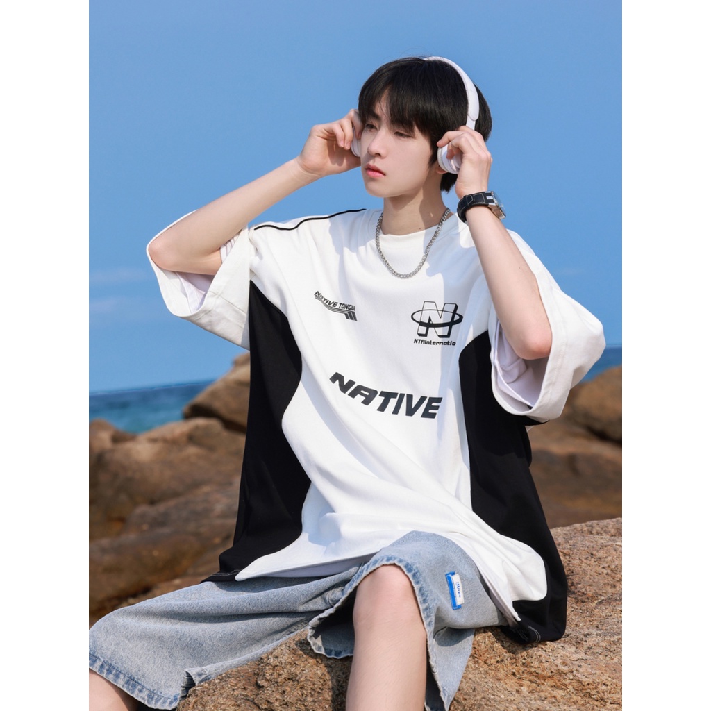 Áo Thun Tay Ngắn Dáng Rộng Chất Liệu Cotton Thời Trang Mùa Hè Hàng Mới 260g