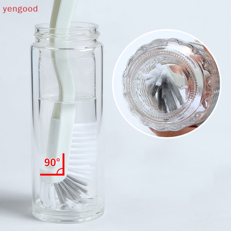 (YGD) Bàn Chải Cong Chà Rửa Nhà Bếp / Phòng Tắm Tay Cầm Cong