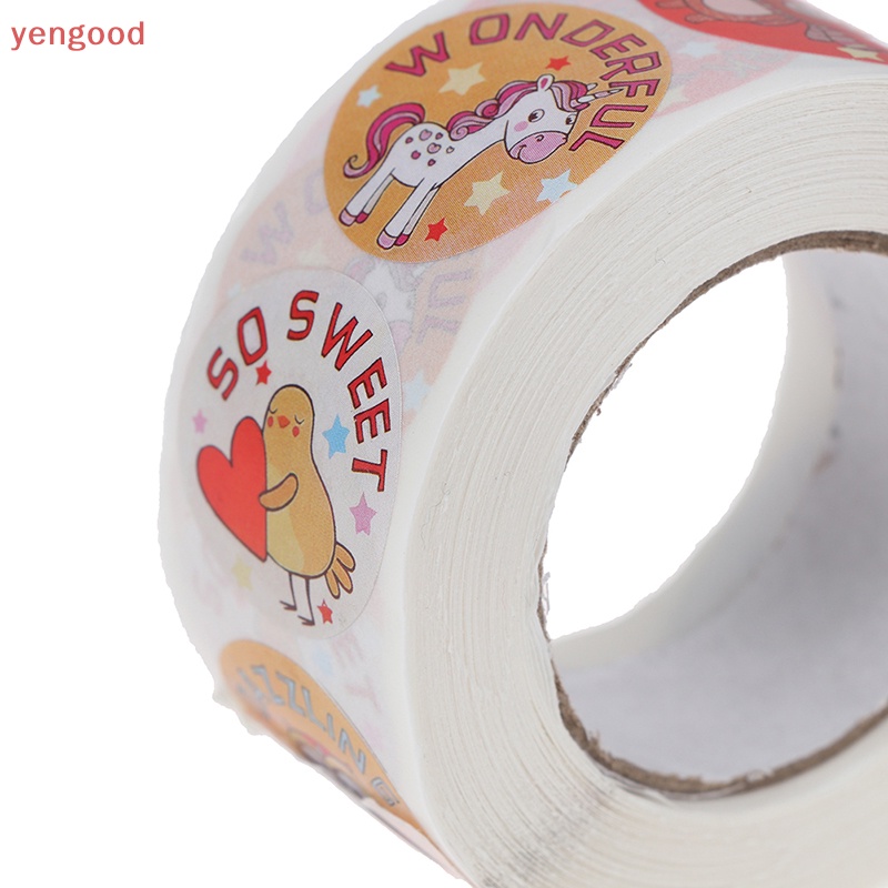 Cuộn 500 Miếng Dán Khen Thưởng Dễ Thương Cho Học Sinh