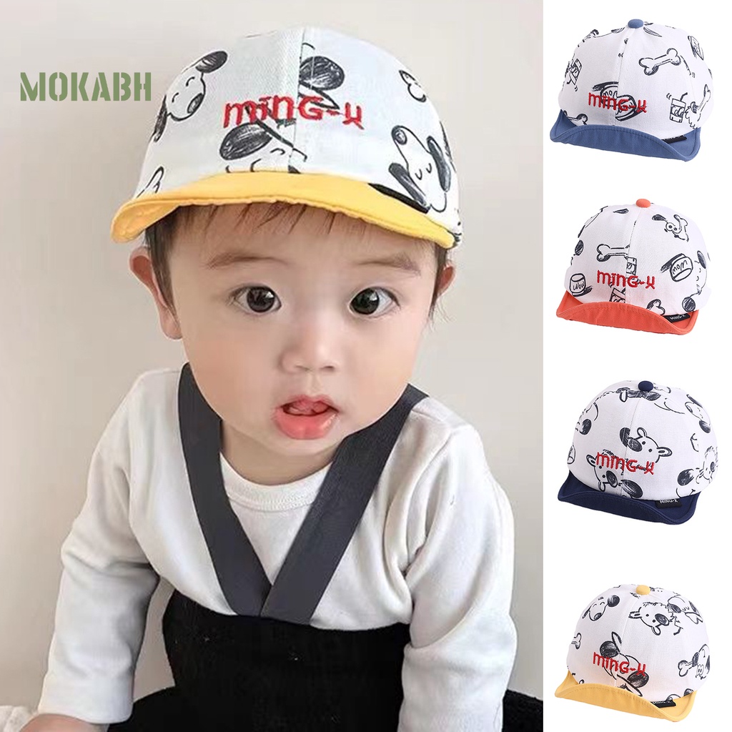 Mũ Bóng Chày Chống Nắng Thoáng Khí Giặt Được In Họa Tiết Chú Cún Dành Cho Bé Trai Và Bé Gái