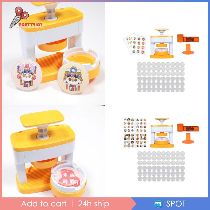 Máy Làm Nút Ghim / Gương / Móc Khóa Sinh Nhật DIY Prettyia1