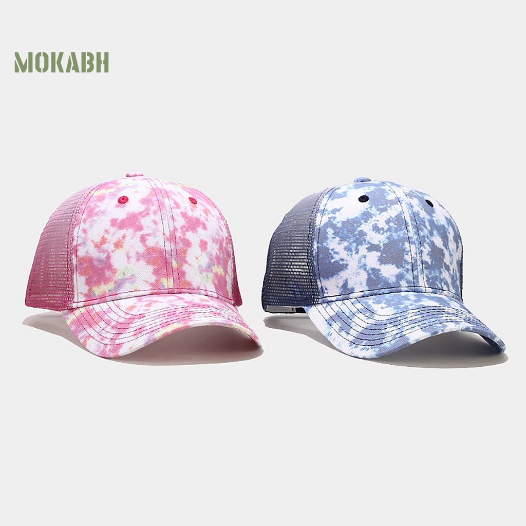 Mũ Lưỡi Trai Chống Nắng Phối Lưới Thoáng Khí Họa Tiết Graffiti Unisex