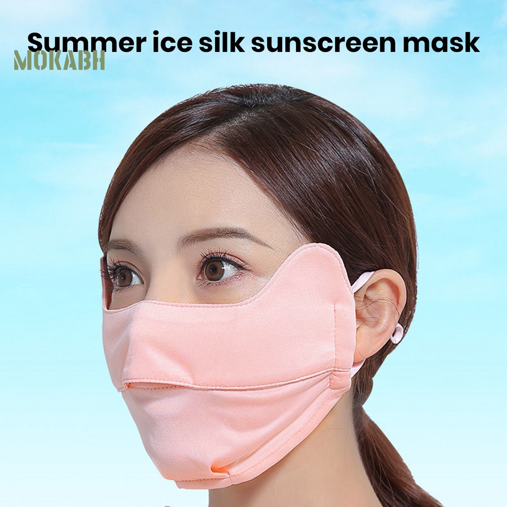 Vỏ Bọc Miệng Bằng Lụa Lạnh Chống Tia UV Chống Bụi Thoáng Khí