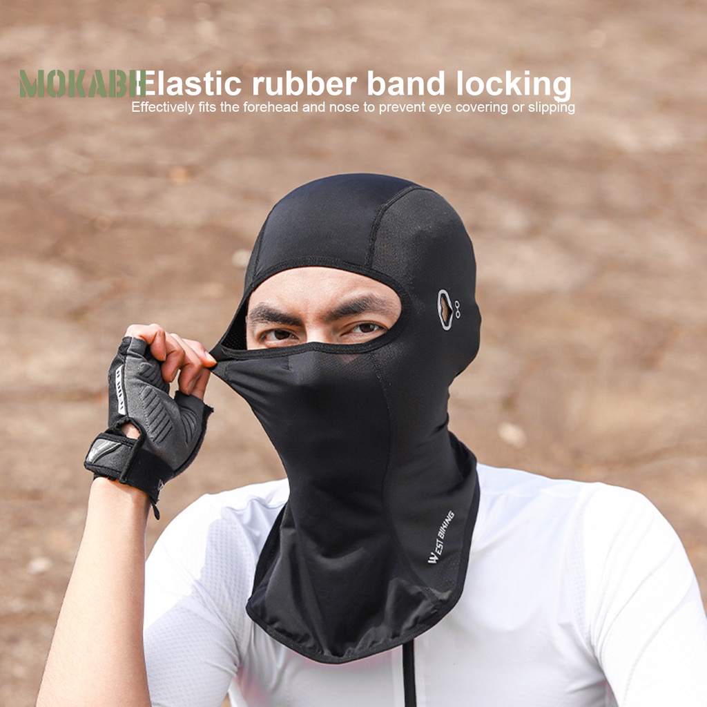 Mũ Trùm Đầu Bằng Lụa Lạnh Độ Co Giãn Cao Chống Tia UV Nhanh Khô Tiện Dụng Cho Mùa Hè