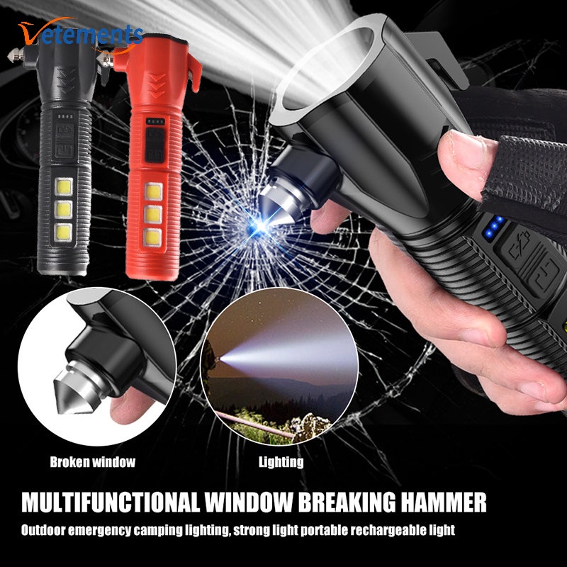 Đèn Pin LED Cầm Tay Đa Năng Có Thể Điều Chỉnh / Đèn Bên Hông / Sạc USB