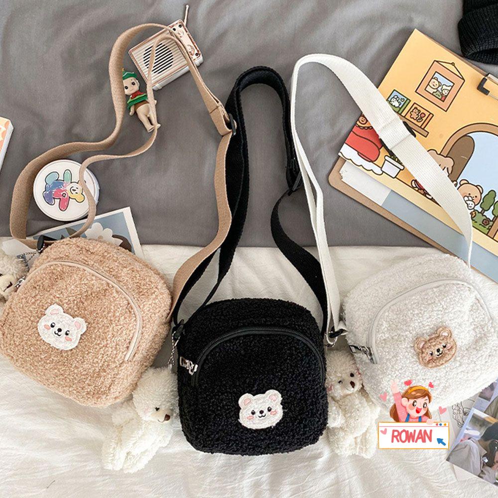 Túi Đeo Vai Đựng Điện Thoại Hình Gấu Đáng Yêu Thời Trang Mùa Thu