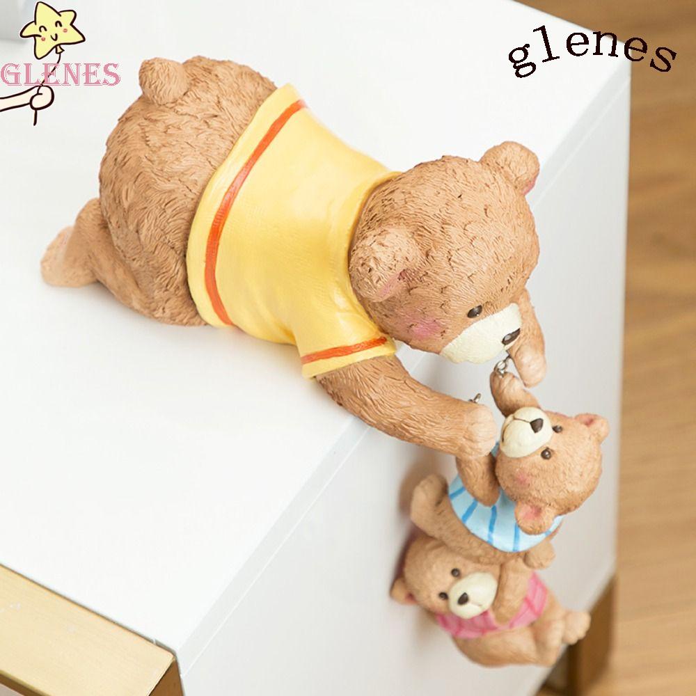 Tượng Gấu Thủ Công Dễ Thương Sáng Tạo Trang Trí Nội Thất