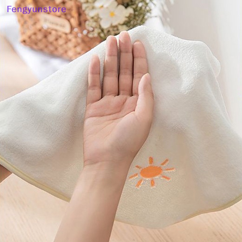 Khăn Lau Tay Vải Nhung San Hô Mềm Mại Thấm Hút Nước Khô Nhanh Dùng Trong Nhà Bếp / Phòng Tắm