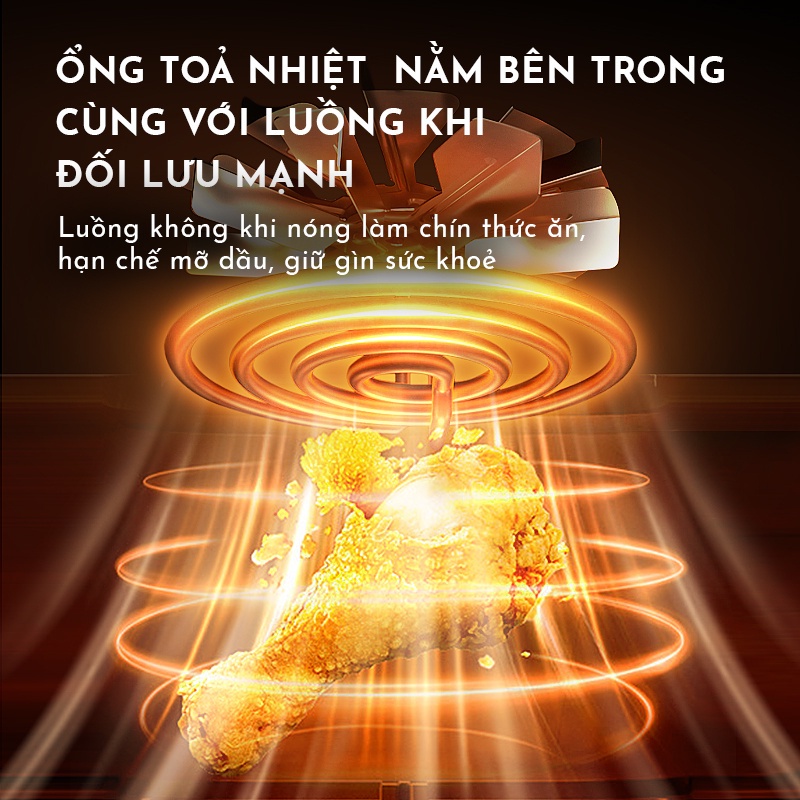 Nồi chiên không dầu 4.5L Gaabor GA-M4A01- Thép không gỉ - Chính Hãng