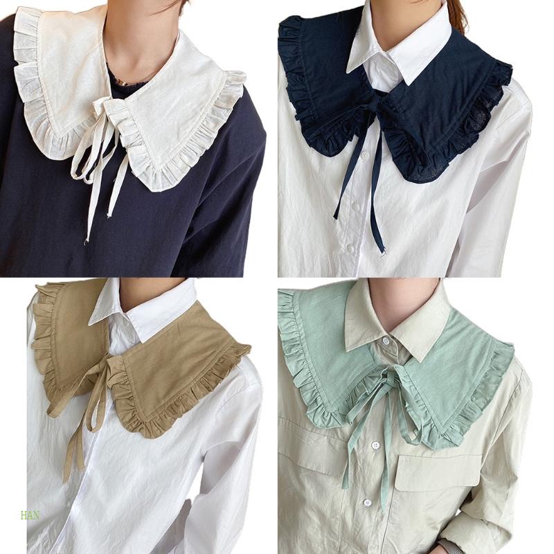 Áo Choàng Cổ Bẻ Cột Dây Có Thể Tháo Rời Màu Sắc Trơn Kiểu Hàn Quốc Cho Nữ