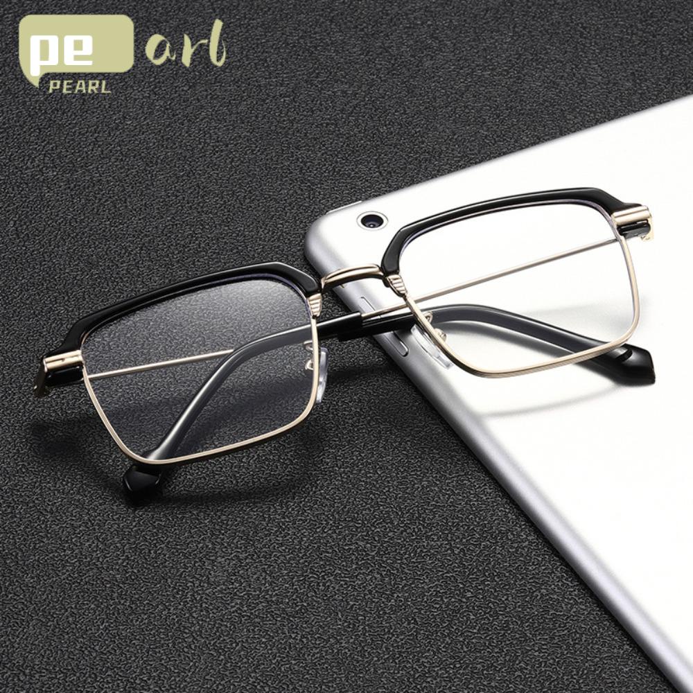 .Kính Đọc Sách Nửa Gọng Kim Loại Chống Ánh Sáng Xanh Thời Trang Unisex