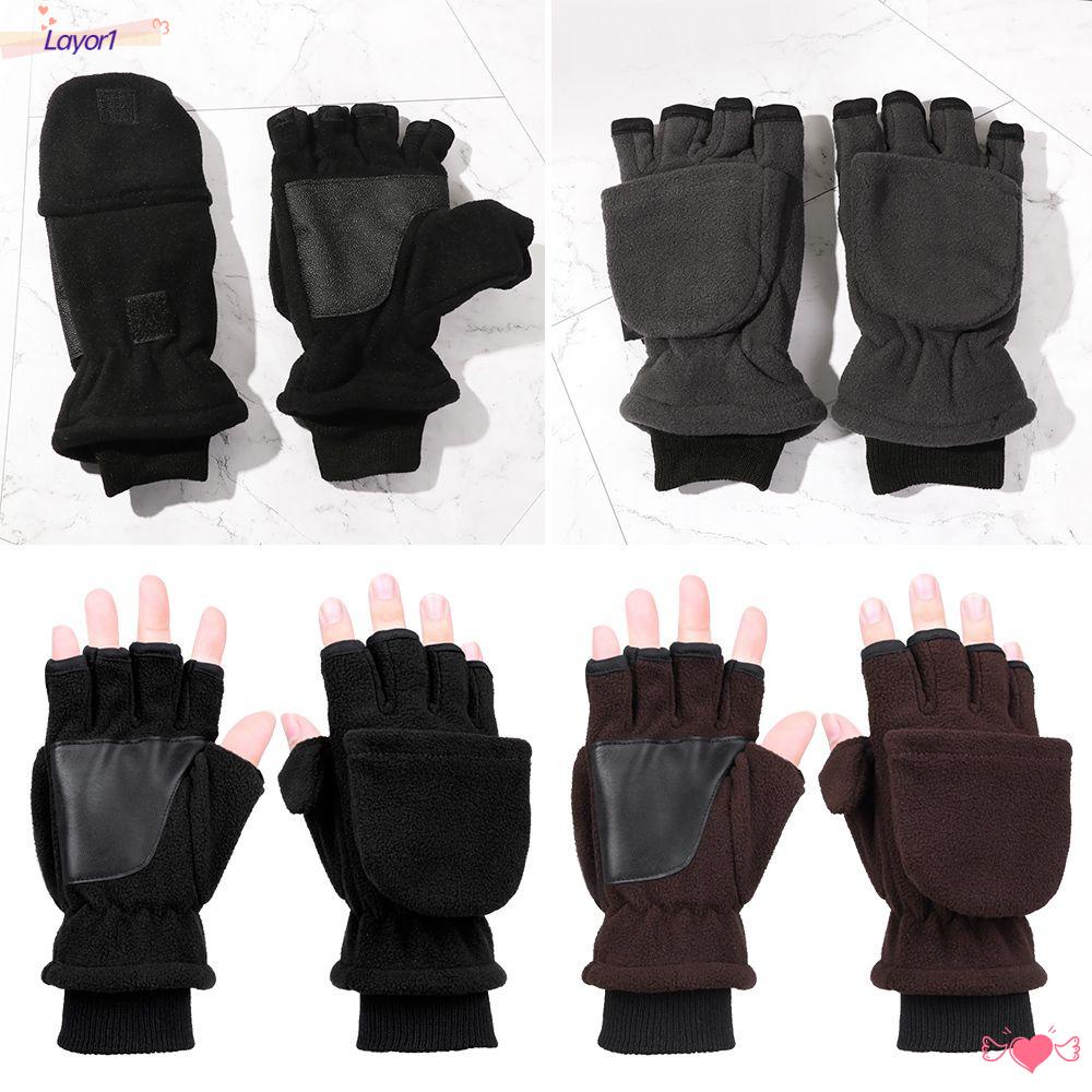 Găng Tay Chạy Bộ Đạp Xe / Leo Núi Không Ngón LAYOR1 Cho Nam Và Nữ