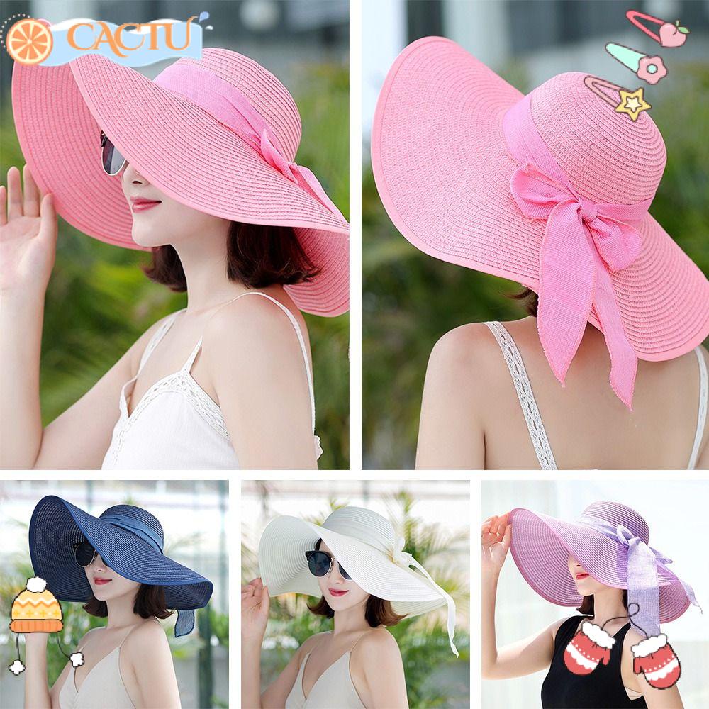 Mũ Rộng Vành Chống Nắng / Tia UV Có Thể Gấp Gọn Tiện Dụng Mang Theo Du Lịch Cho Nữ