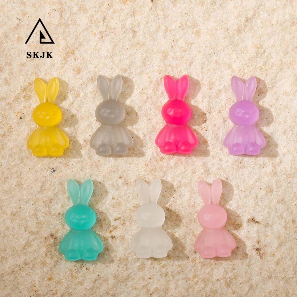 Túi 20 Phụ Kiện Trang Trí Móng Tay Hình Thỏ Xinh Xắn Charms