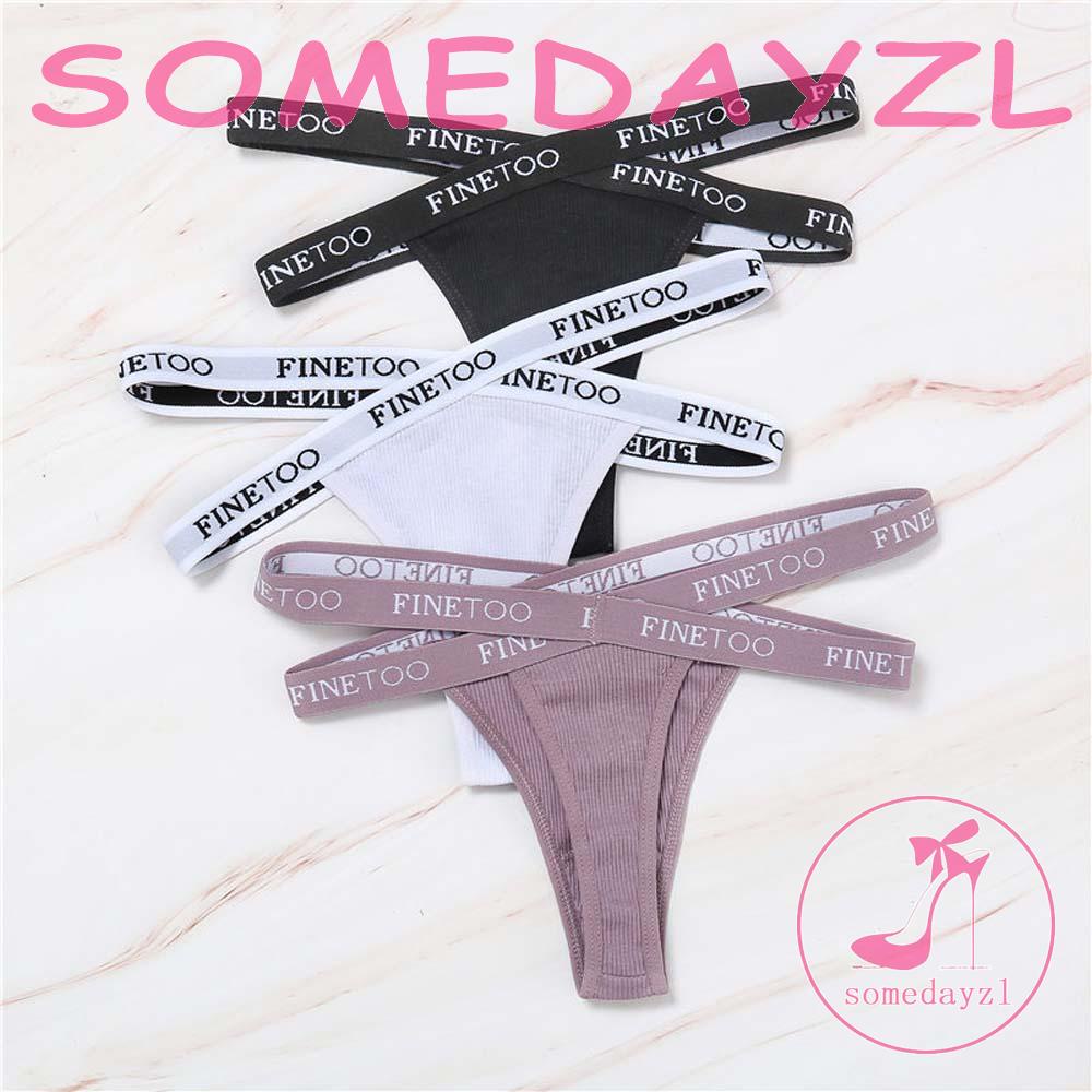 Quần Lót Cotton Không Đường May Lưng Thấp Phối Dây Chéo Gợi Cảm Cho Nữ