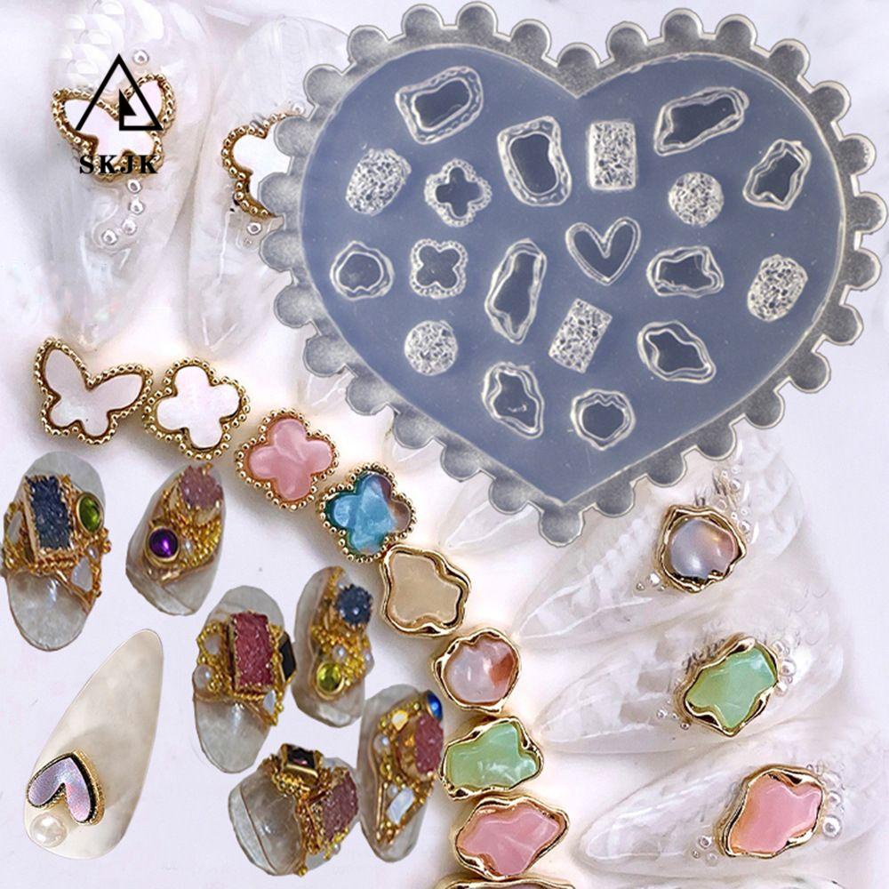 Khuôn Silicone Chạm Khắc Hoa 3D Trang Trí Móng Tay|Khuôn Silicone Tạo Hình Trang Trí Móng Tay