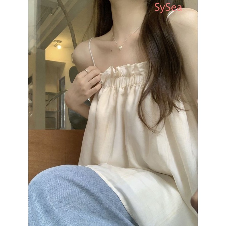 Áo Hai Dây Dáng Rộng Thời Trang Mùa Hè Cho Nữ