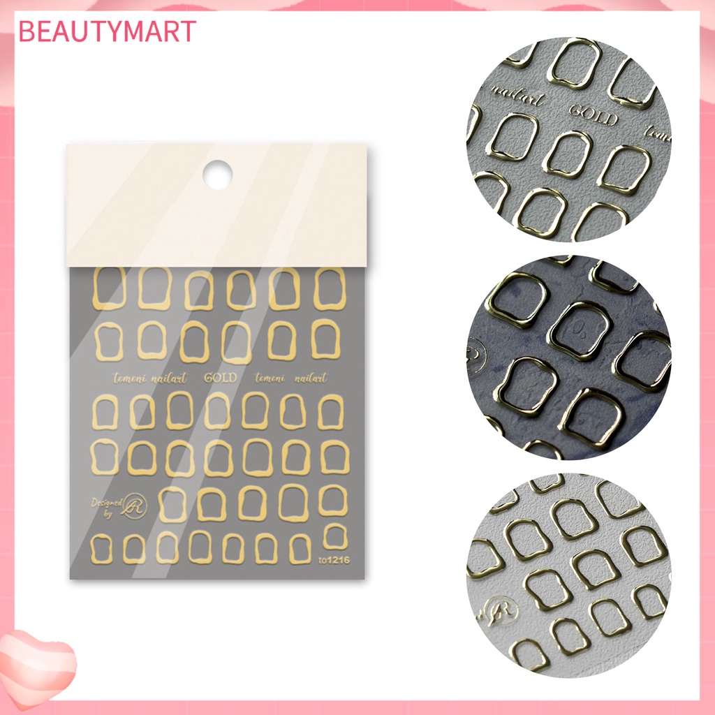 Miếng Dán Trang Trí Móng Tay Sáng Bóng Chống Thấm Nước Dành Cho Nữ