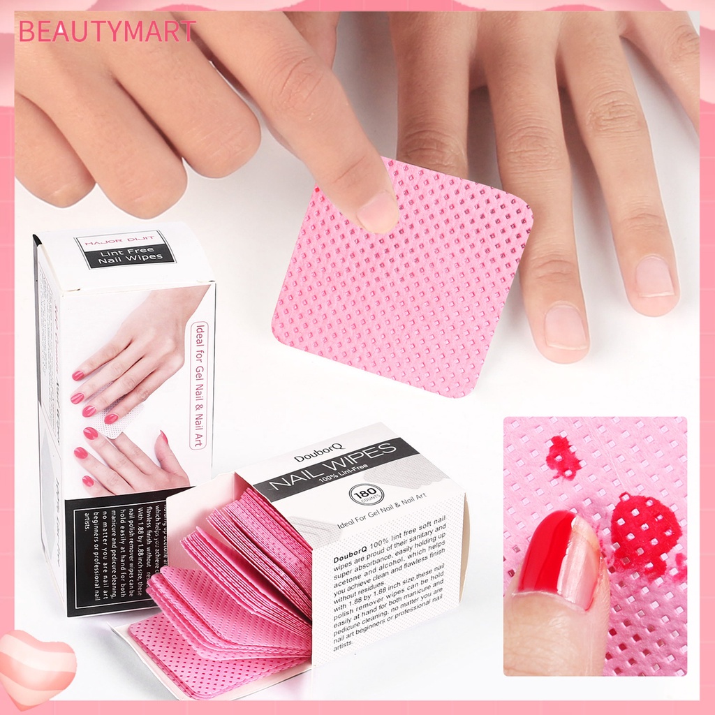 Set 180 / 360 Miếng Bông Cotton Tẩy Sơn Móng Tay Tiện Lợi