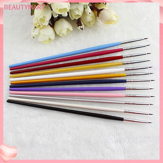 Bộ 12 Cọ Vẽ Móng Tay Nghệ Thuật Chuyên Nghiệp