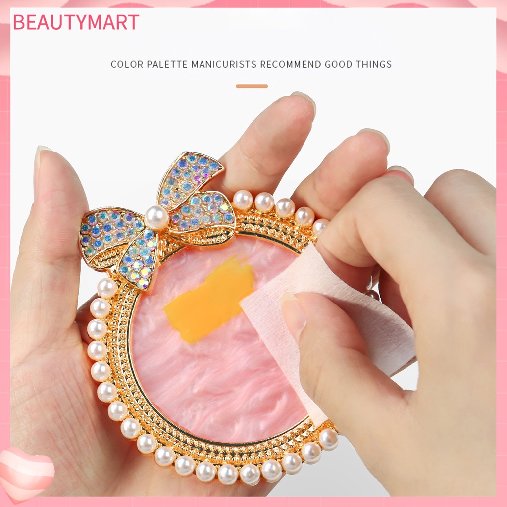 Bảng Màu Trang Trí Móng Tay Nghệ Thuật Hình Nơ Màu Sắc Sống Động