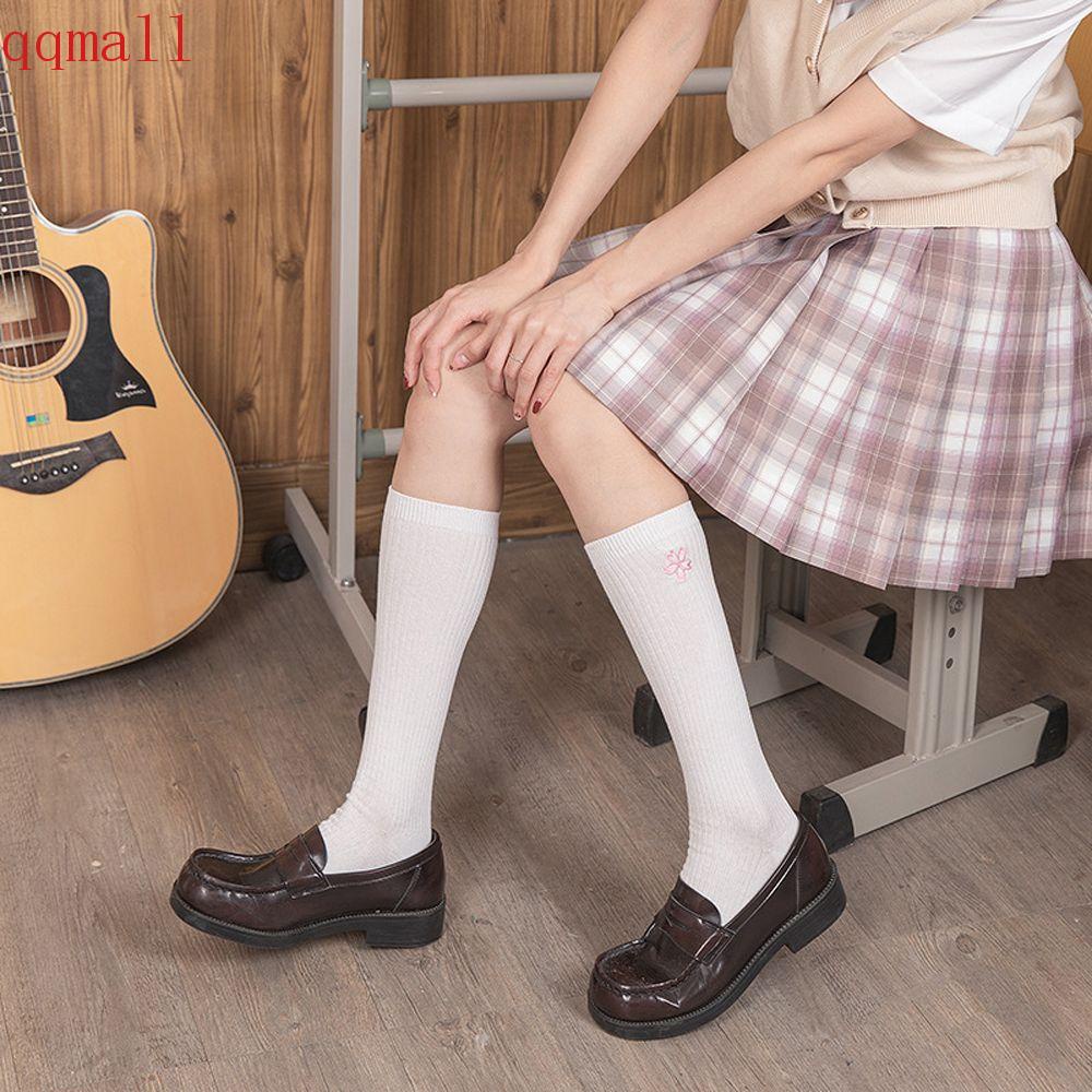 Vớ Cotton Dài Họa Tiết Hoa Phong Cách Đường Phố Gợi Cảm Cho Nữ