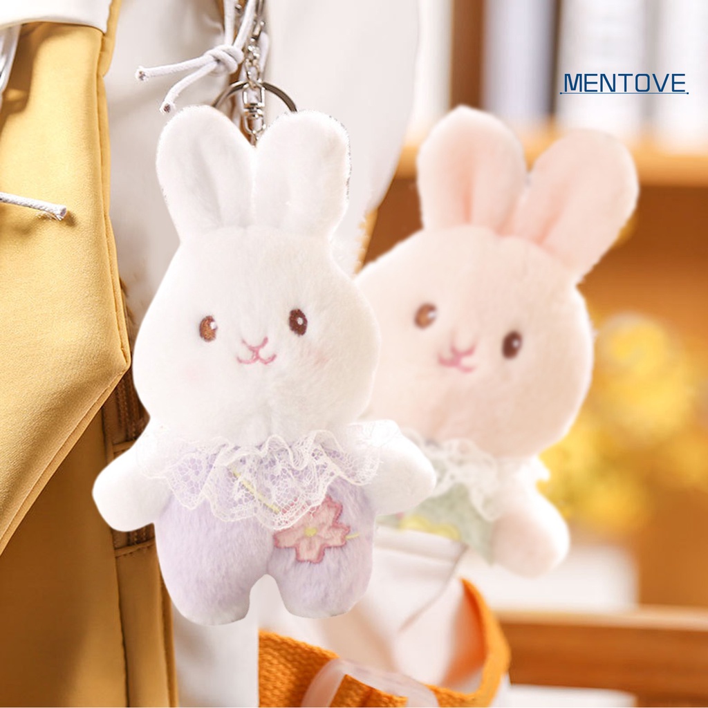 Móc Khóa Thỏ Nhồi Bông 12cm Dễ Thương