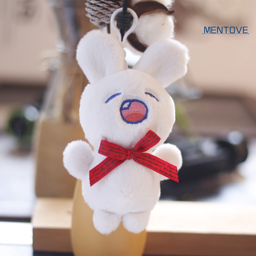 Thỏ Nhồi Bông 12cm Treo Móc Khóa Trang Trí Hoạt Hình