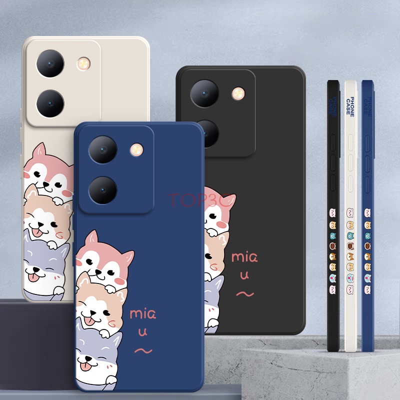Ốp lưng Vivo Y36 Ốp Điện Thoại Hình Chú Chó Dễ Thương Cho Vivo Y36 / Y20 / Y12S / Y20S / Y35 / Y02 / Y16 / Y22 / Y22S / Y15S / Y15A / Y01 GG
