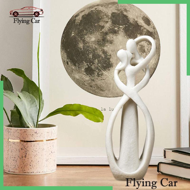 [Lzdjfmy2] Bức Tượng Cặp Đôi Tinh Tế Hiện Đại Tinh Tế Trang Trí Văn Phòng