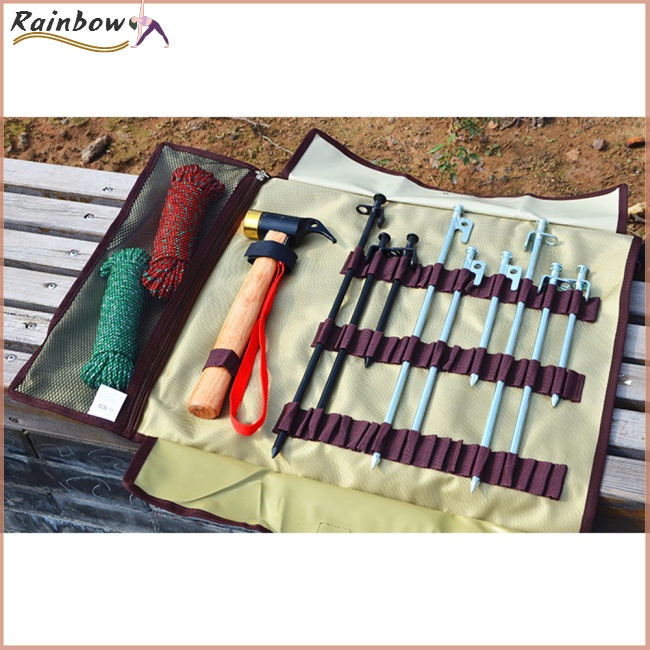 Túi Đựng Cọc Cắm Trại Bằng Vải Oxford Có Tay Cầm Đa Năng Tiện Dụng