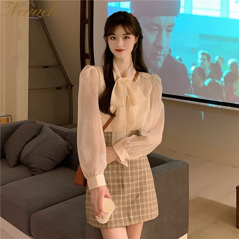 Áo Kiểu Tay Phồng Chống Nắng Thiết Kế Mới Thời Trang Mùa Hè Theo Phong Cách Pháp Cho Nữ