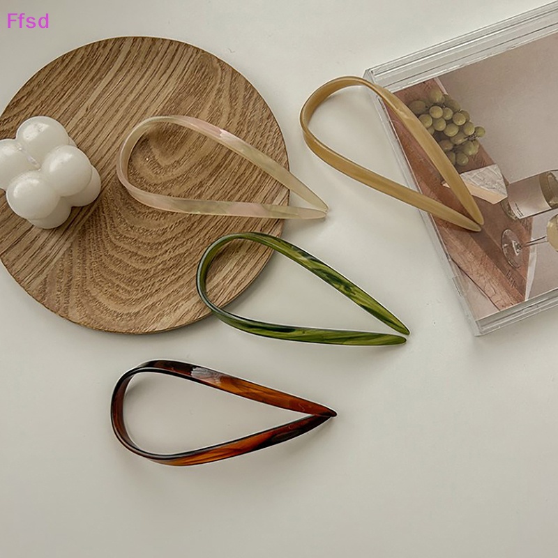 {Ffsd} Dây Buộc Tóc Acetate Hình Chữ U Lớn Thời Trang Cho Nữ * Bán Chạy