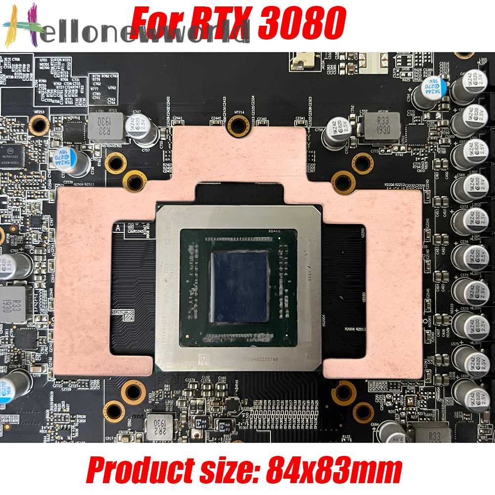 Bộ Tản Nhiệt GPU RAM Bằng Đồng 386.4W / M.K Chống Gỉ Chuyên Dụng Cho RTX 3060 3080 / RX 5600 XT / RX 580