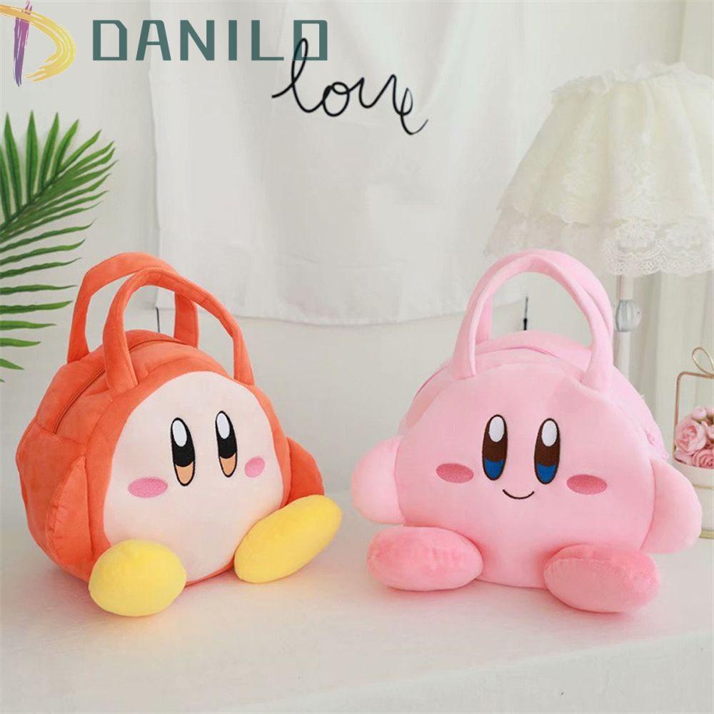 Danielo Túi Đeo Chéo Đựng Mỹ Phẩm / Tiền Xu Hình Kirby Nhồi Bông Dễ Thương Ốp