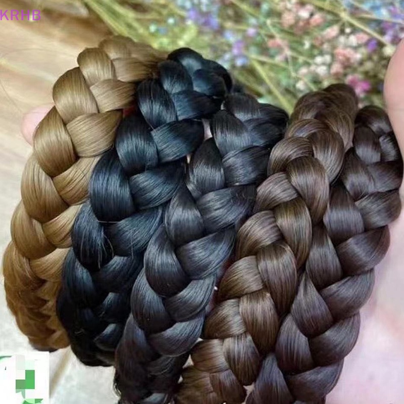 Băng Đô Dạng Tóc Giả Thắt Bím Chống Trượt Dành Cho Nữ Mới