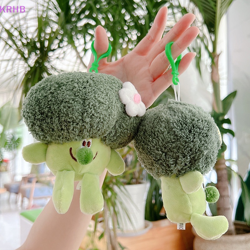 Móc Khóa Hình Thú Nhồi Bông Broccoli Dễ Thương Mới