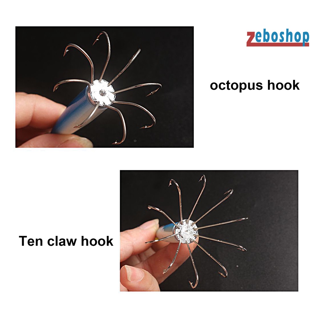 Zeboshop Mực Câu Cá 8 / 10 Kim Mắt Nhọn Màu Sắc Tươi Sáng Phổ Biến