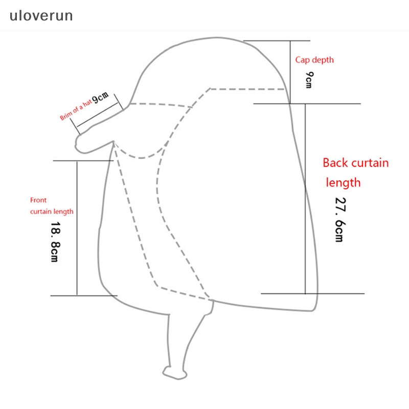 Mũ Chống Nắng Tia UV Bảo Vệ Tai Và Cổ Tiện Dụng Khi Đi Câu Cá / Leo Núi