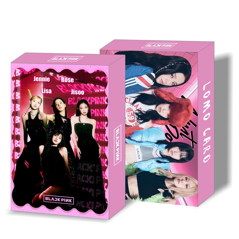 Blackpink Album Shut Down &  Born Pink Photocard Lisa Rose Jennie Jisoo Double-sided Lomo Card